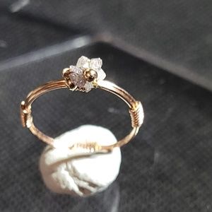 Pink Diamond Rose Gold Filled Ring